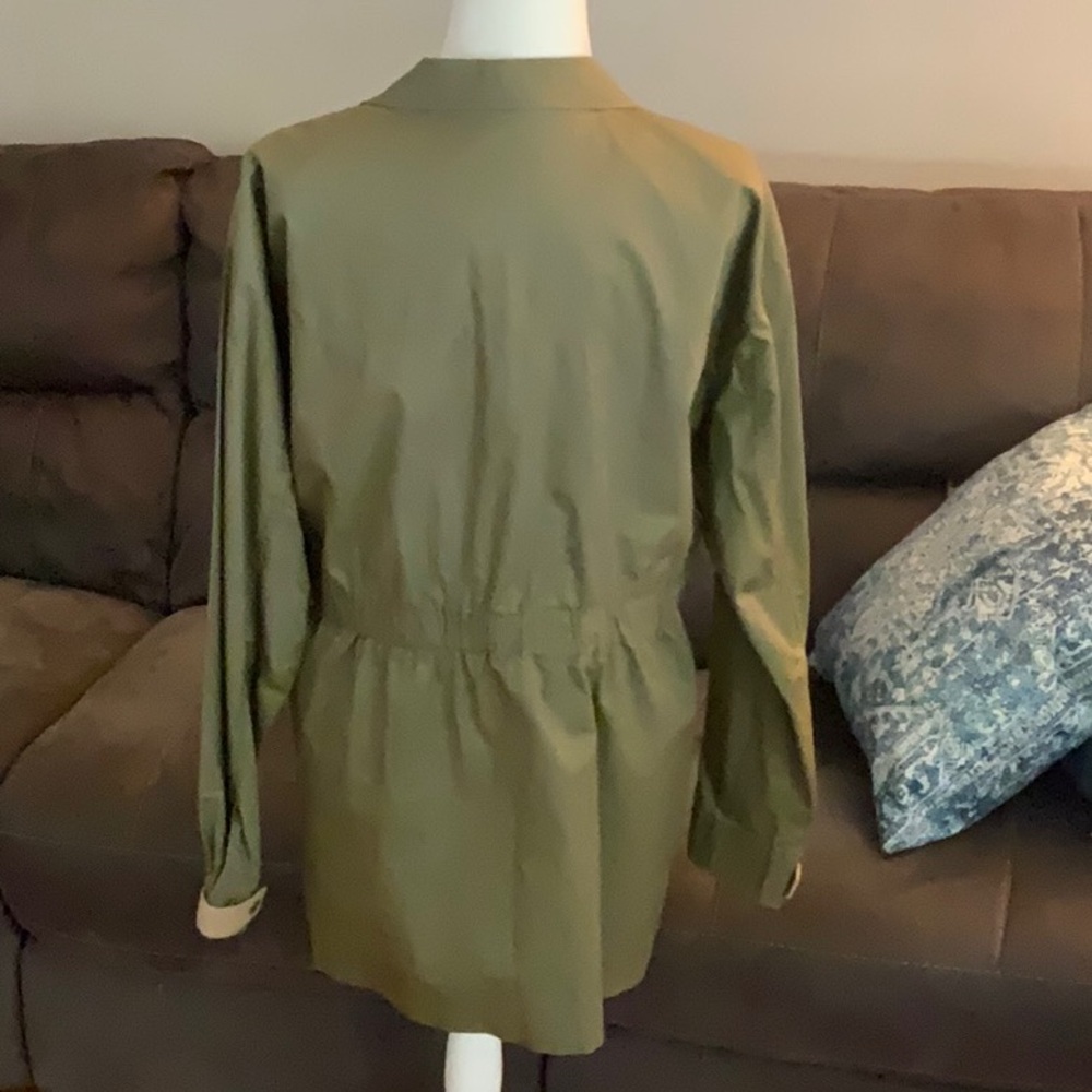 Universal Thread Drawstring Cargo Olive Green Jac… - image 4